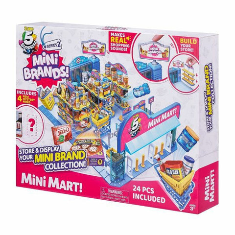5 Surprise Mini Brands Global Series 2 Mini Mart Window Box