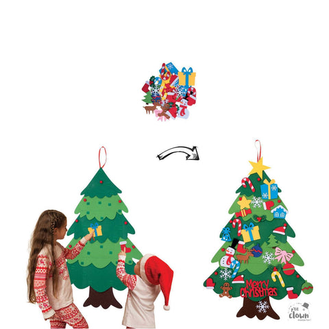 Christmas Tree with Hanging Decorations